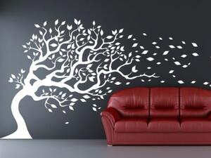 Samolepka na stěnu - Nakloněný strom - dekorace-steny.cz - 80 x 160 cm - 069