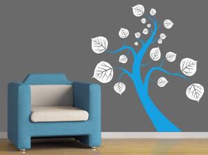 Samolepky na zeď dekorace - Dvoubarevný strom - dekorace-steny.cz - 110 x 120 cm - 023