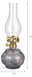 Brilagi - Petrolejová lampa MERLIN kouřová/šedá