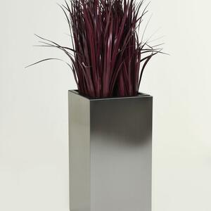 Vivanno samozavlažovací květináč BLOCK, nerez, výška 70 cm, leštěný