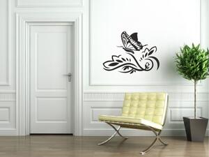 Samolepka na zed - Motýl se vzorem - dekorace-steny.cz - 60 x 80 cm - 096