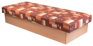 Jednolůžková postel (válenda) 80 cm Edna 12 (s pružinovou matrací). 774149