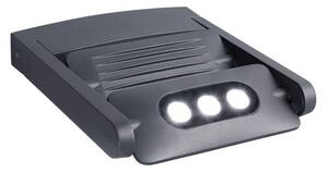 Lutec LT5614402118 LED venkovní nástěnné svítidlo Mini Ledspot 1x18W | 1210lm | 4000K | IP65 - nastavitelné, tmavě šedá