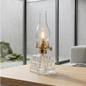 Brilagi - Petrolejová lampa MERLIN čirá/zlatá