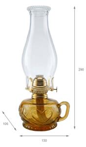 Brilagi - Petrolejová lampa MERLIN oranžová