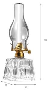 Brilagi - Petrolejová lampa MERLIN čirá/zlatá