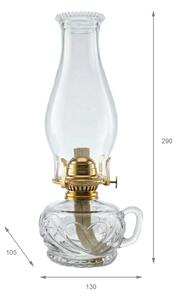 Brilagi - Petrolejová lampa MERLIN čirá