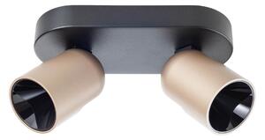 Redo 01-4212 Kobe, černo-hnědé stropní/nástěnné svítidlo, LED 16W 2700K, stmívatelné TRIAC, průměr 6cm, 20x9cm