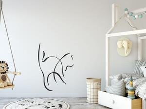 Dekorace na zeď - Kočka - dekorace-steny.cz - 40 x 55 cm - 182