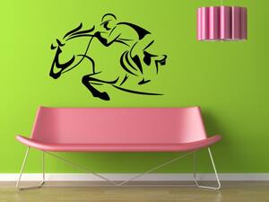 Samolepka na zeď - Kůň skok - dekorace-steny.cz - 60 x 80 cm - 187