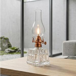 Brilagi - Petrolejová lampa MERLIN čirá/bronzová/patina