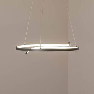 Milagro Lighting Závěsné světlo LED Lorenzo, kov, černé, 4 000 K, Černá, Obývací pokoj / jídelna, kov, Moderní