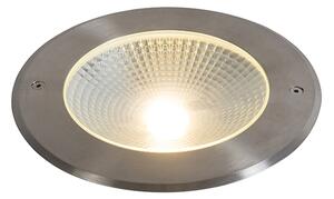 Moderní bodové svítidlo do země ocel včetně LED 20W - Bridge