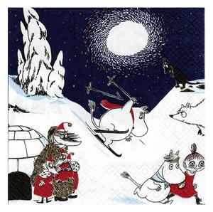 Havi Ubrousky Moomin Talvimaa 33x33cm, 20ks