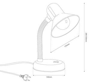Stolní lampa MENTOR 1xE27/15W/230V zelená