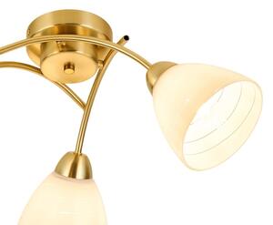 Přisazený lustr CLARA 3xE27/15W/230V zlatá