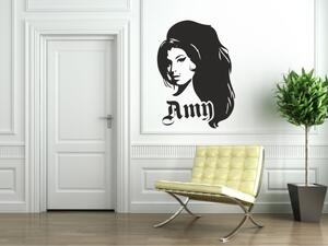 Dekorace-stěny Samolepka na stěny- Amy Winehouse - 40 x 60 cm - 070