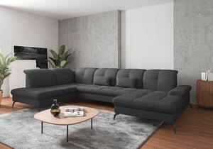 SEDACÍ SOUPRAVA, textil, tmavě šedá Sit & More - Sedací soupravy, Online Only