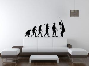 Samolepky - Evoluce tenis - dekorace-steny.cz - 40 x 80 cm - 351