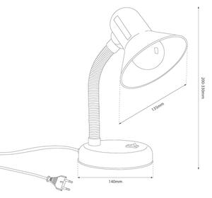 Stolní lampa MENTOR 1xE27/15W/230V růžová