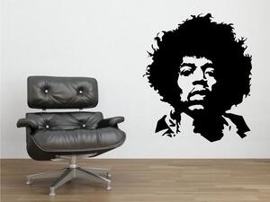 Samolepicí dekorace - Jimi Hendrix - dekorace-steny.cz - 40 x 50 cm - 419