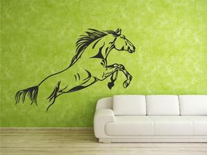 Samolepky na zeď - Kůň ve skoku - dekorace-steny.cz - 60 x 100 cm - 416