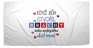 Sablio Ručník Když Bůh stvořil bráchy - 30x50 cm