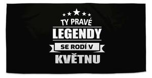 Sablio Ručník Ty pravé legendy se rodí v květnu - 30x50 cm