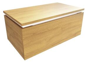 Koupelnová skříňka s krycí deskou SAT Feel 80x30x46 cm medový dub mat SATFEEL80DMDBEZ