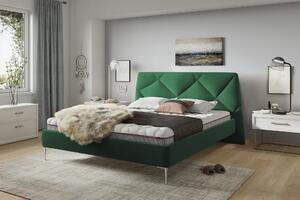 Čalouněná postel Davona 160 X 200, zelená Fresh