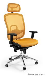 Kvalitní kancelářská židle Unity176, žlutá