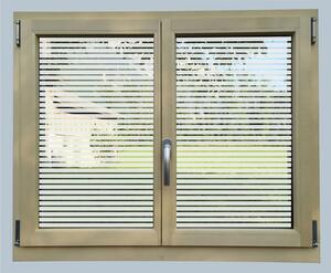Dekorace-steny.cz - Samolepka na okno - Proužky, 50 x 50 cm - 631