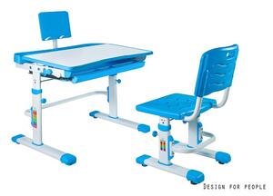 Dětský nastavitelný PC stůl + židle Unity182, blue