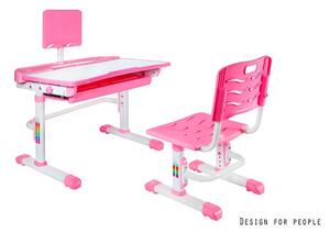 Dětský nastavitelný PC stůl + židle Unity181, rose