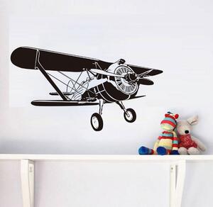 Samolepky na stěnu - Letadlo s vrtulí - dekorace-steny.cz - 40 x 80 cm - 750