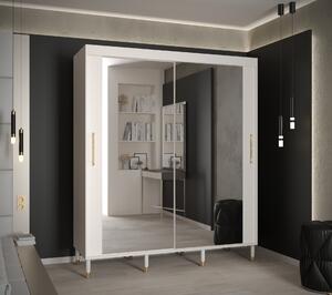Šatní skříň Abi Calipso T3 Barva korpusu: Bílá, Rozměry: 150 cm, Dveře: Bílá + zrcadlo