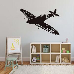 Samolepky na stěnu - Letadlo Spitfire - dekorace-steny.cz - 50 x 80 cm - 751