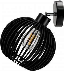 BERGE LED nástěnné svítidlo 1x E27 černá LUCA05-B