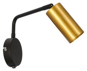 Nástěnná lampička TINA 1xGU10/15W/230V černá/zlatá