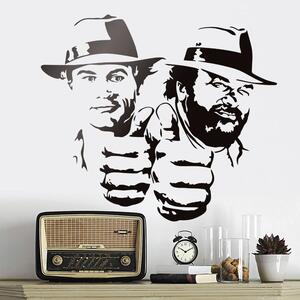 Dekorace-steny.cz - Samolepky na stěnu - Bud Spencer a Terence Hill, 40 x 45 cm - 839