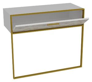 Konzolový stolek Poppy (Zlatá + Bílá). 1072131