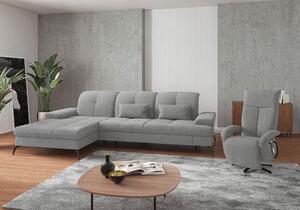 ROHOVÁ SEDAČKA, textil, světle šedá Sit & More - Sedací soupravy, Online Only
