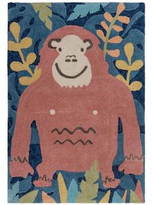 Hans Home | Kusový koberec Zest Kids Jungle Monkey Brown/Multi