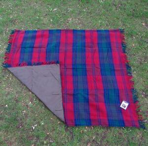 Pikniková vlněná deka Polo Lindsay, kožené popruhy, 183x150cm - Tweedmill