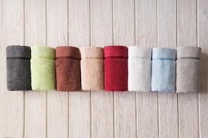 Nechte se hýčkat froté osuškou vyrobenou z kvalitní 100% bavlny s gramáží 500 g/m2. Nadchne Vás svou jemností a savostí. Jemná pastelová barva se hodí do každé koupelny. Barva: hnědá. Rozměr osušky: 70x140 cm