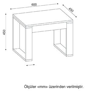 Konferenční stolek Armani (Bílá + Světle hnědá). 1071683