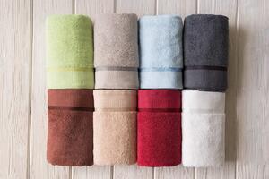Nechte se hýčkat froté ručníkem vyrobeným z kvalitní 100% bavlny s gramáží 500 g/m2. Nadchne Vás svou jemností a savostí. Jemná pastelová barva se hodí do každé koupelny. Barva: modrá. Rozměr ručníku: 50x100 cm