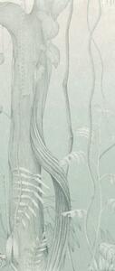 Šedo-modrá vliesová fototapeta na zeď, Listy, stromy, DG3MOE1022, Wall Designs III, Khroma by Masureel