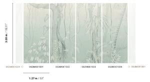 Šedo-modrá vliesová fototapeta na zeď, Listy, stromy, DG3MOE1024, Wall Designs III, Khroma by Masureel