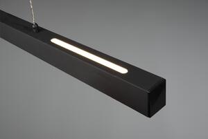 Trio R32043132 LED závěsné stropní svítidlo Paros 1x21W+5,5W | SMD | 3000lm+1500lm | 3000K - horní a spodní osvětlení, 3 fázové stmívání, nastavitelná výška, matná černá